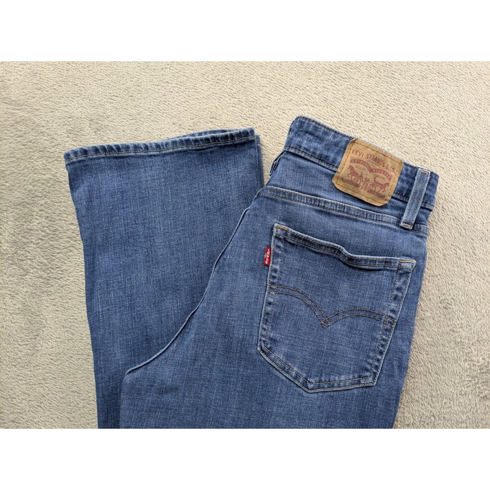 Levis 725 High Rise Bootcut Jeans Blue Denim W29 L30 18759-0054